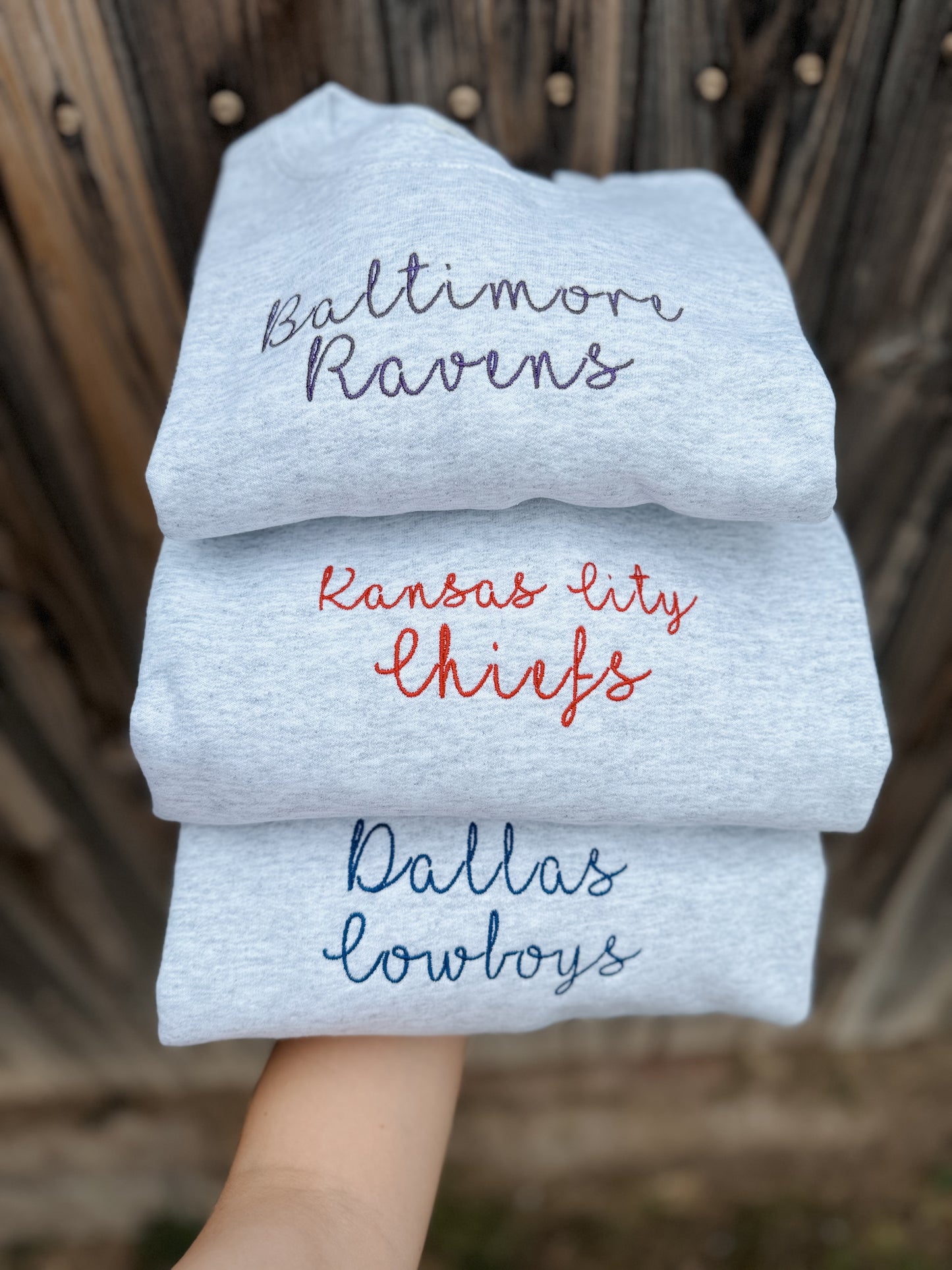 Team embroidered sweatshirt