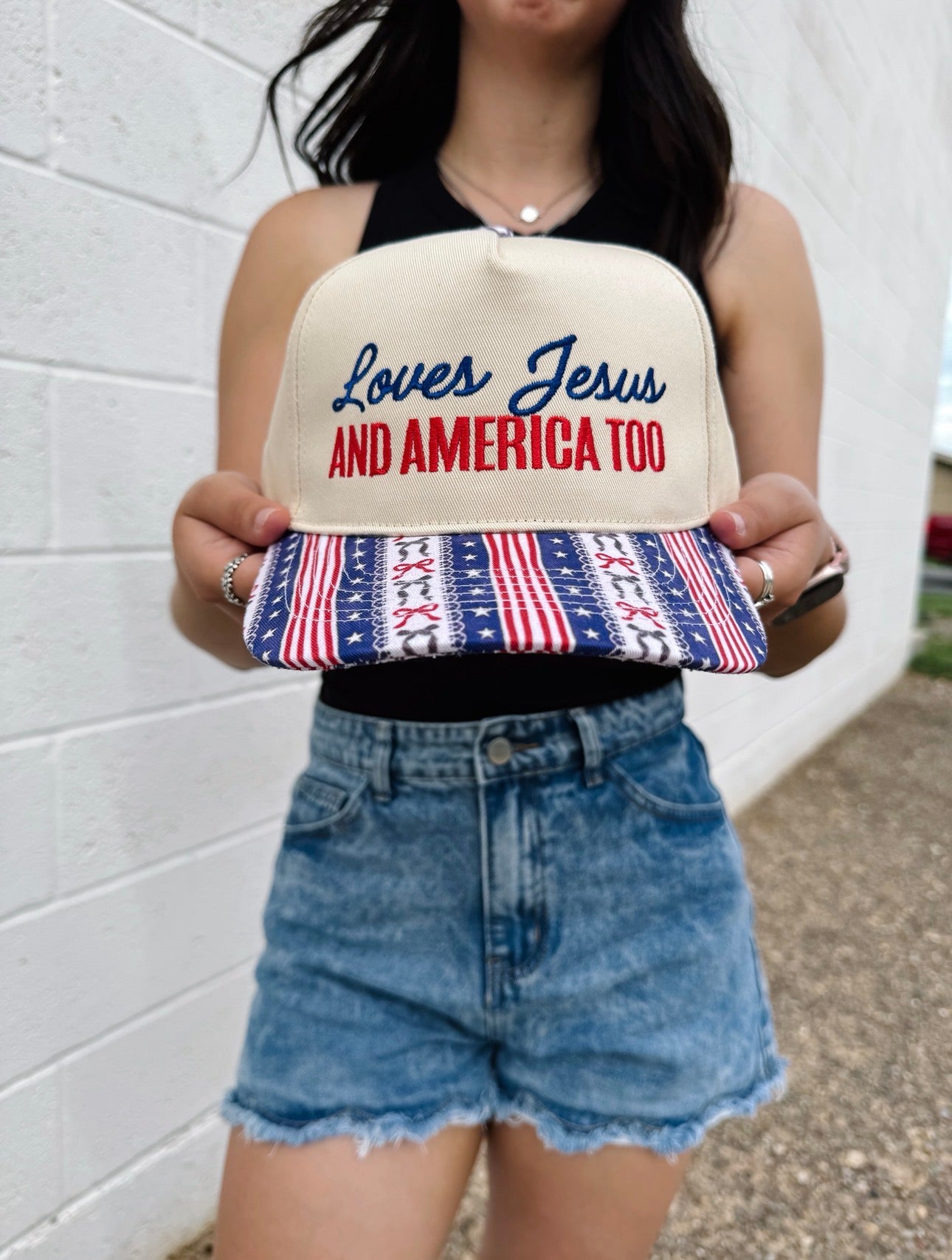 Loves Jesus and America Too- hat