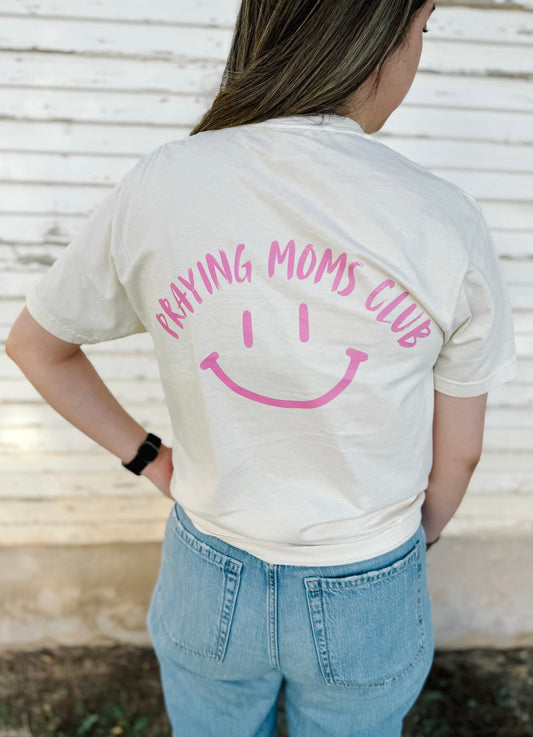 Praying moms club tshirt - ivory