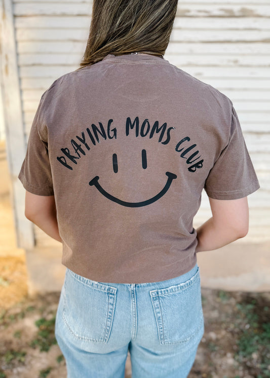 Praying moms club tshirt - espresso