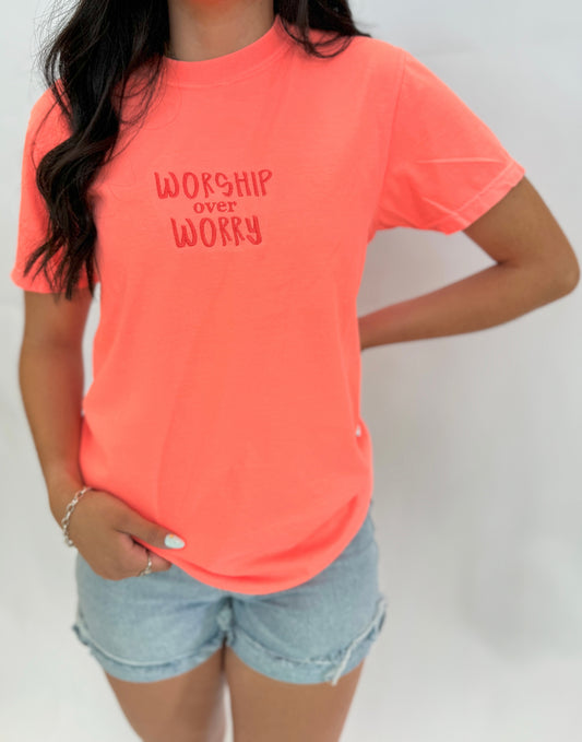 Worship over worry tshirt