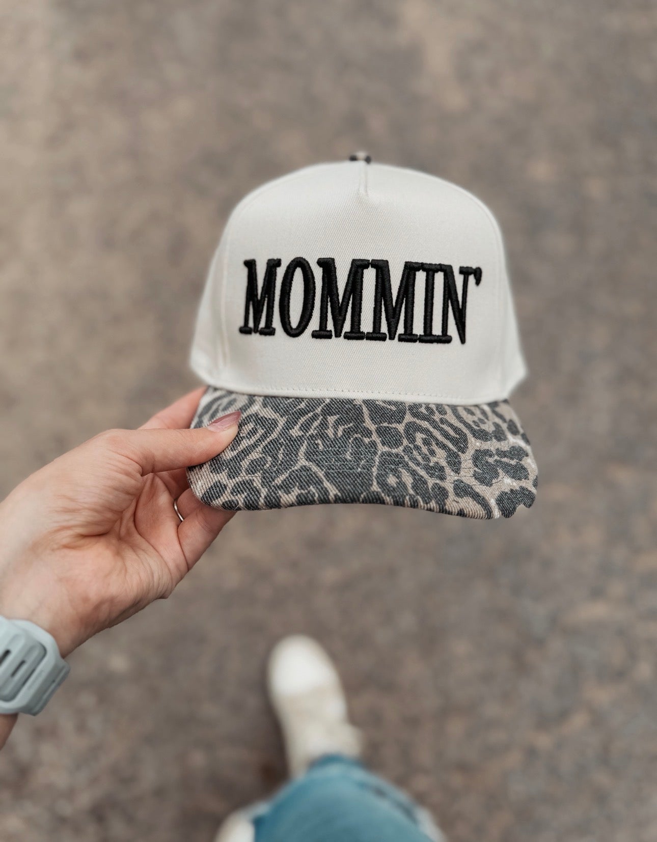 Mommin’ Leopard Bill Hat