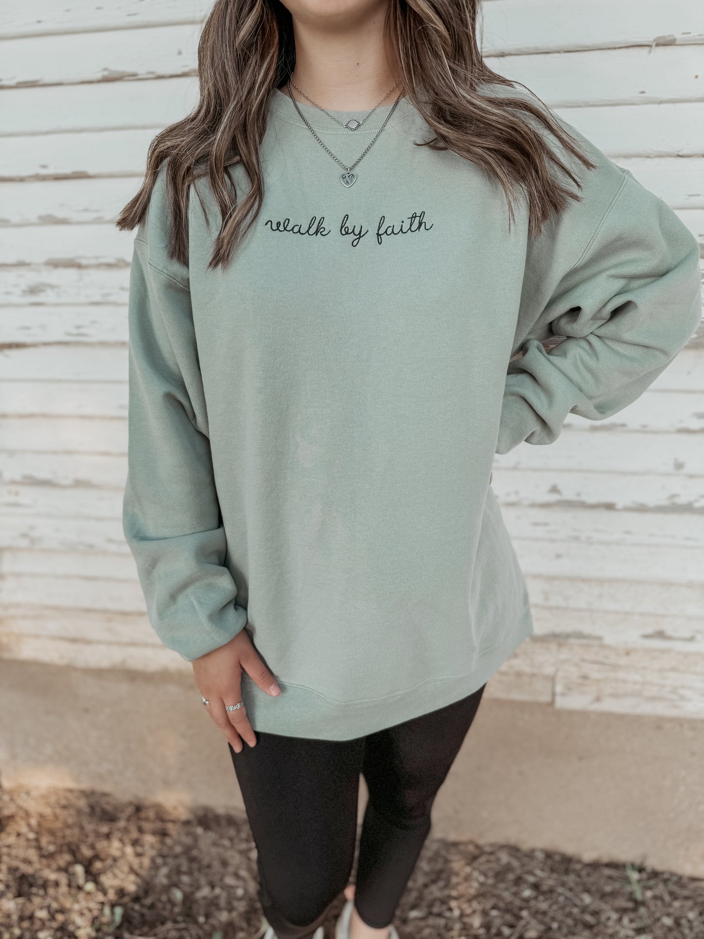 Walk by faith sweatshirt