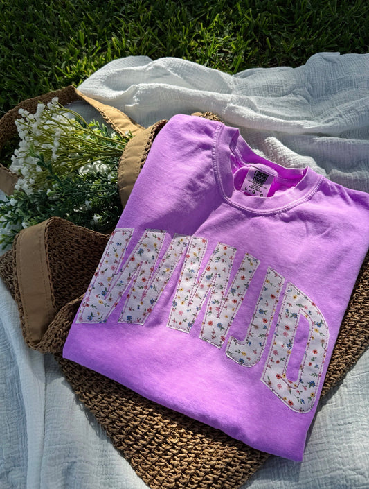 WWJD Floral Tshirt