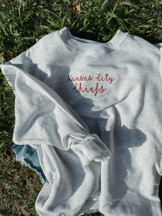 Team embroidered sweatshirt