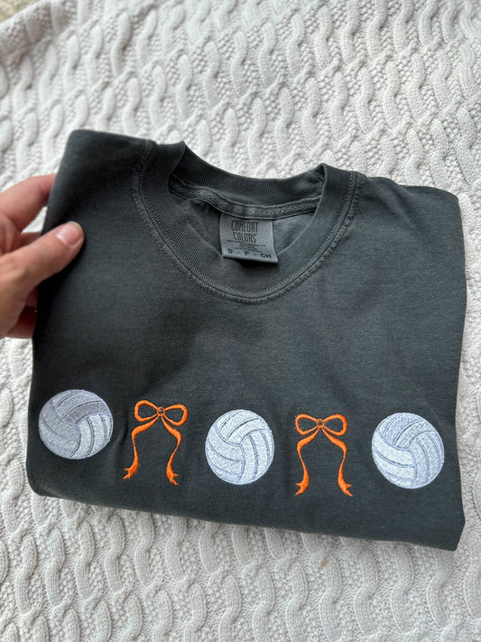 Volleyball & bows tshirt