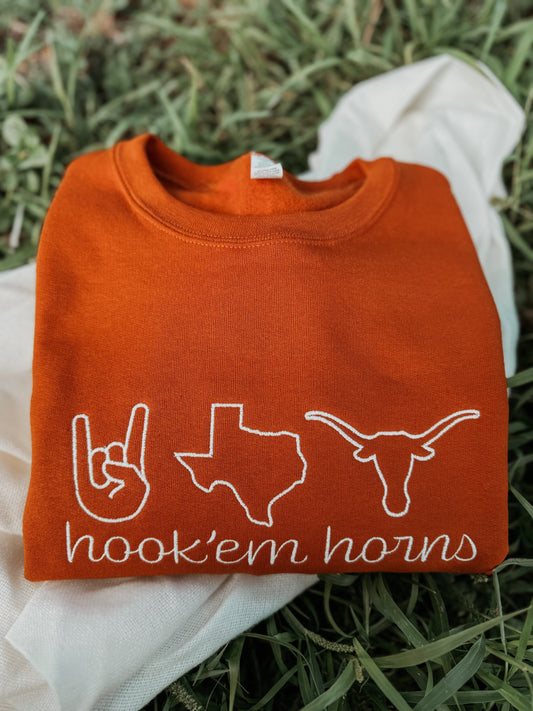 Hook em sweatshirt