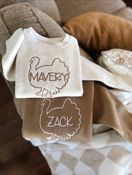 Thanksgiving toddler crewneck