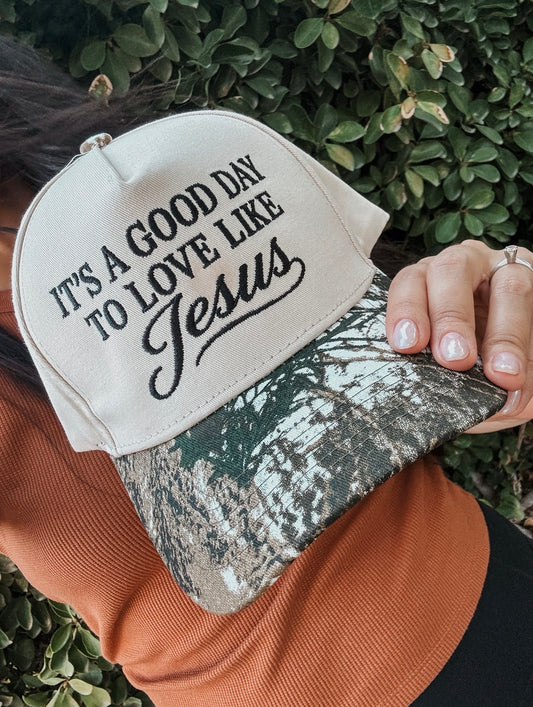 Good day to Love like Jesus Hat - Camo