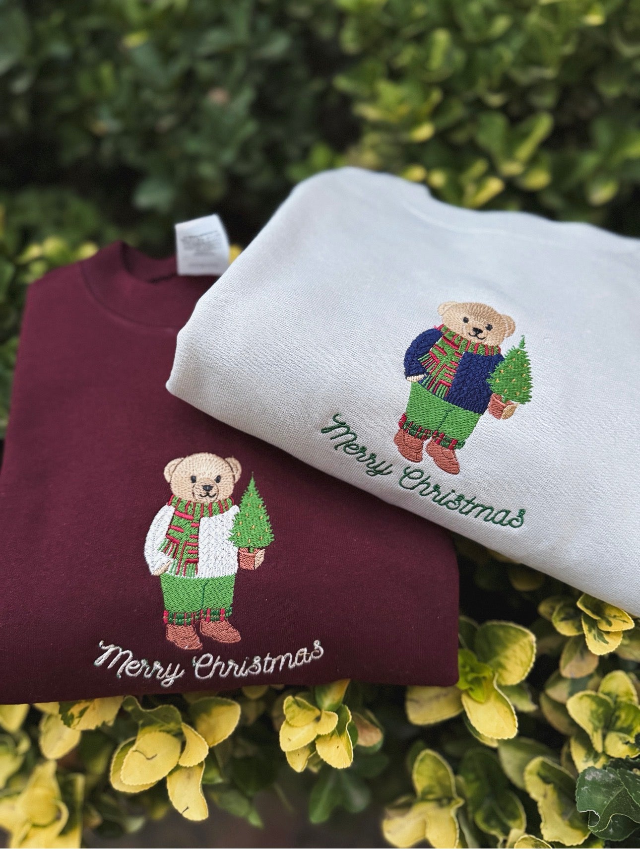 Christmas bear crewneck