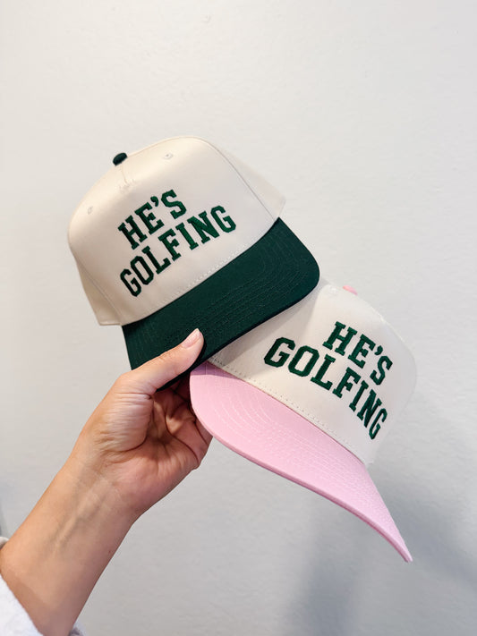 He’s golfing hat